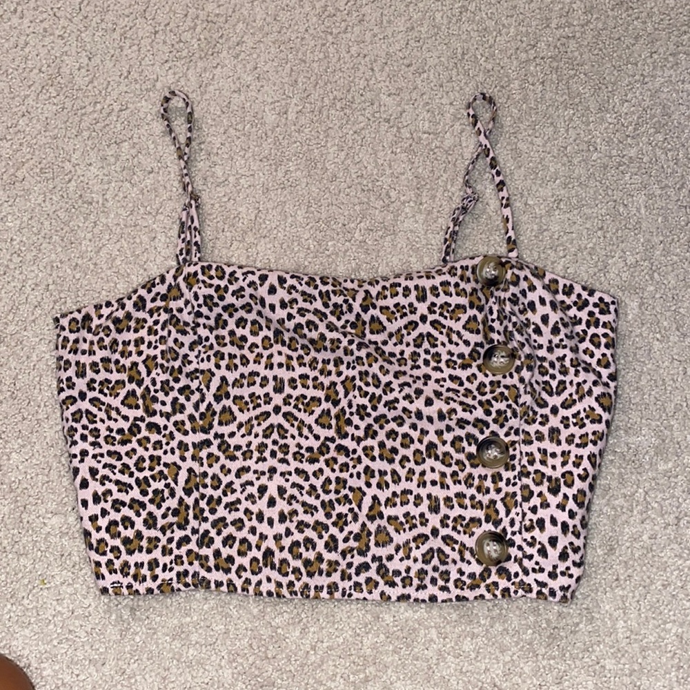 Cheetah crop top